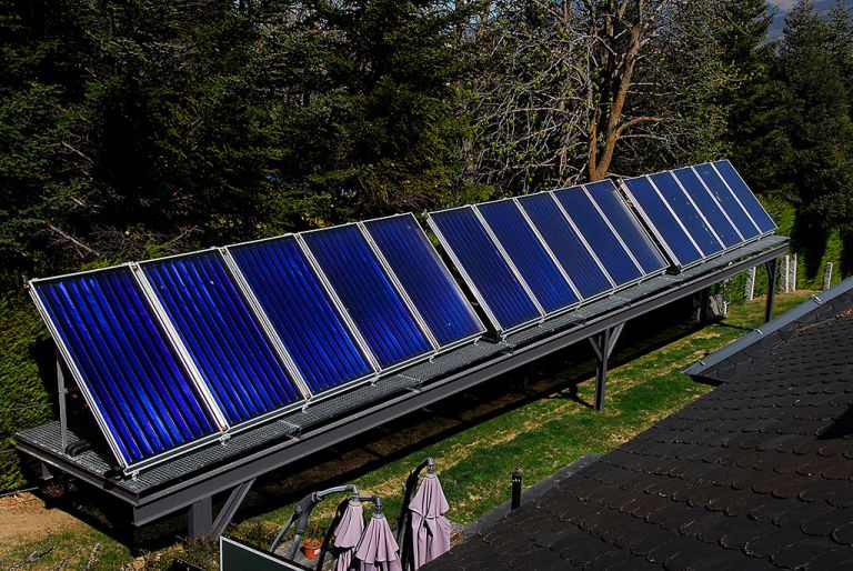 Campo de placas solares